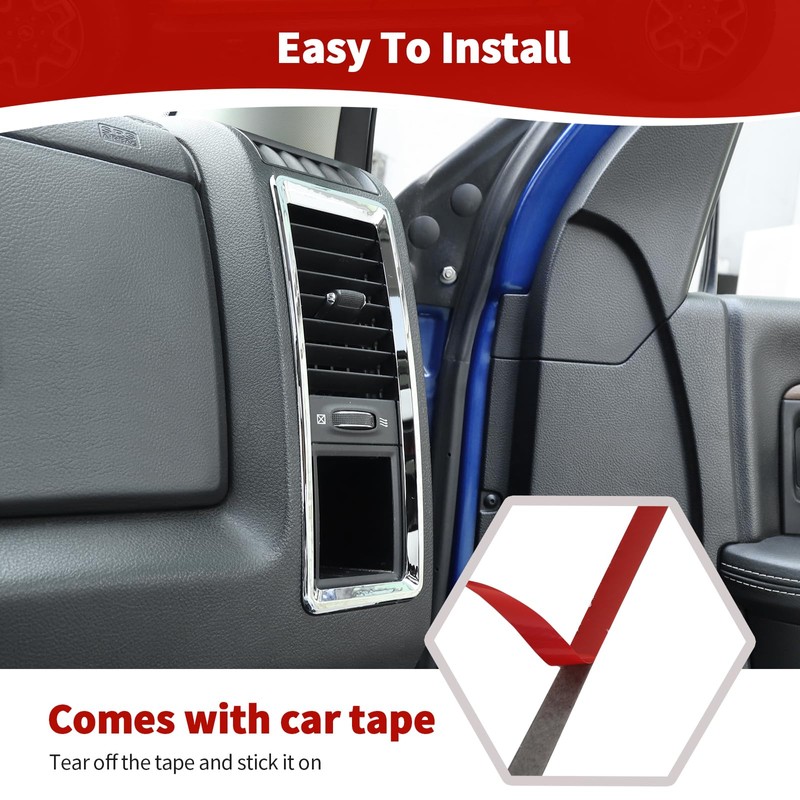 RT-TCZ for RAM Dash Air AC Vents Trim Cover Frame