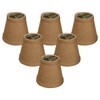 (6 Pack) Royal Designs 5" Burlap Hardback Empire Chandelier Lamp