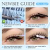 PHKERATA Wispy Lash Clusters Natural Eyelash Clusters 7-15 mm C