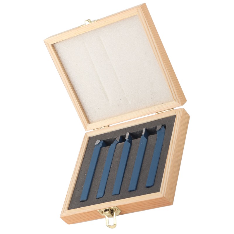 5pcs Lathe Tool Carbide Tipped Weld Turning Tool Set Machine