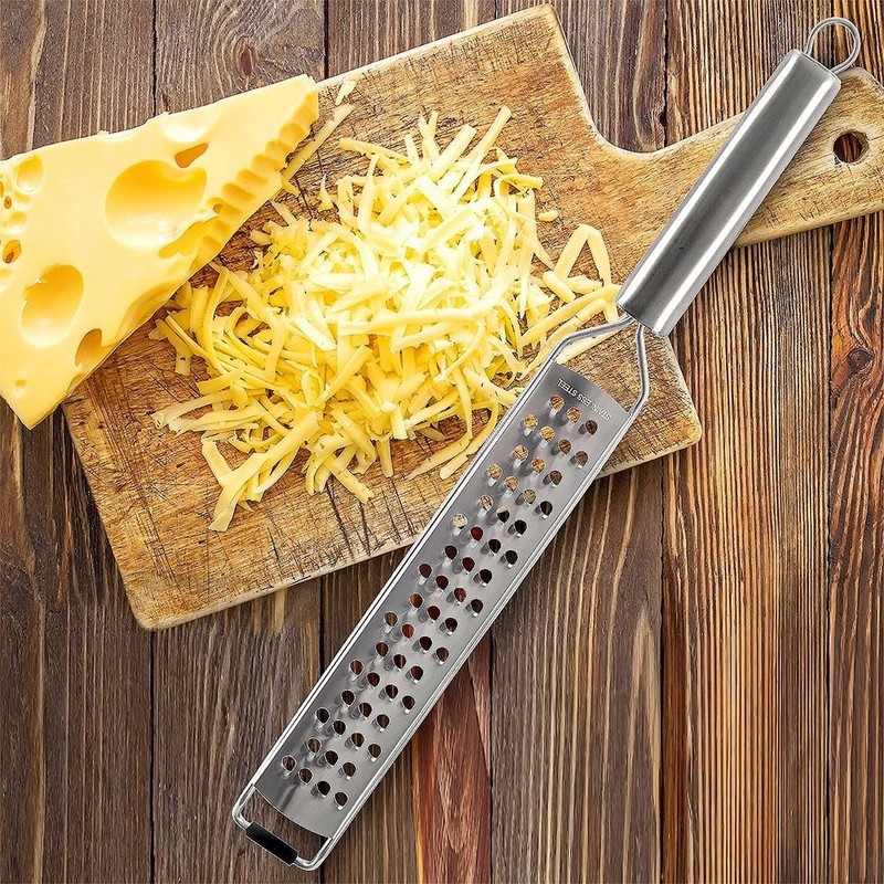 Flat Kitchen Grater Grater Stainless Steel Fine 38 cm