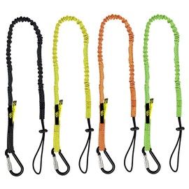 BearTOOLS Screw Lock Safety Lanyard, Multicolour | Max Load 8kg or 17.6lbs, Shock Absorbing | Tool Tether For Working At Height | Suitable for Construction, Scaffolding Work (4-pack)