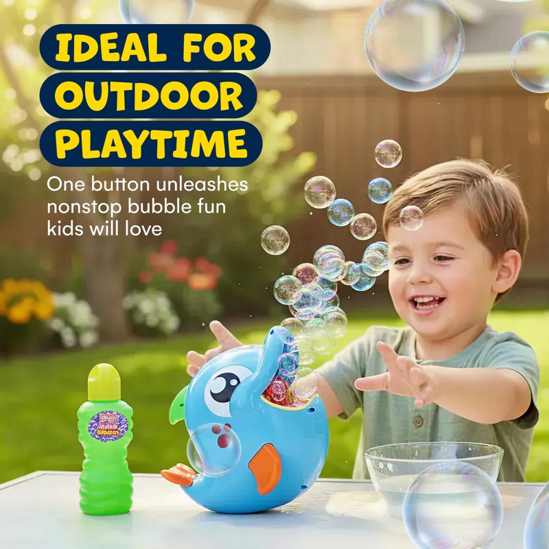Kidzlane Bubble Maker Machine for Kids - Big Bubbles Speed