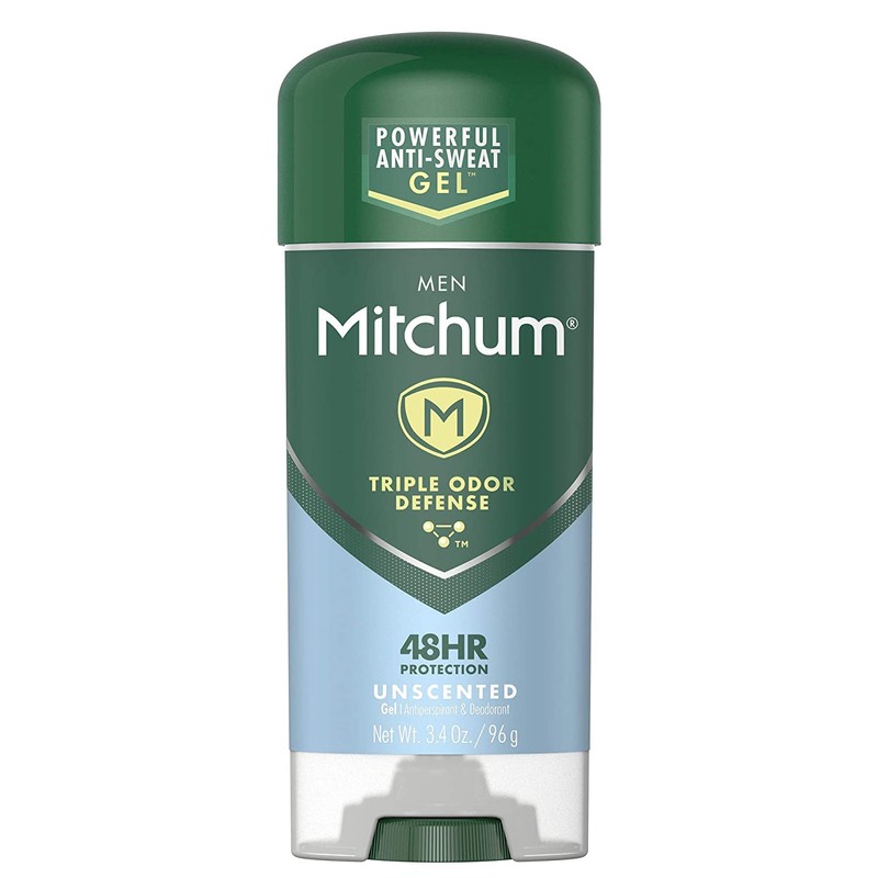 Mitchum Anti-Perspirant & Deodorant, Clear Gel, Unscented, 3.4 oz (96