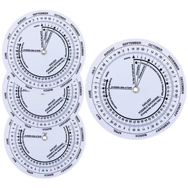 4 Pcs Pregnancy Wheel, Pregnant Due Date Calculator for Moms Pregnant Patients Doctors Midwives Nurses