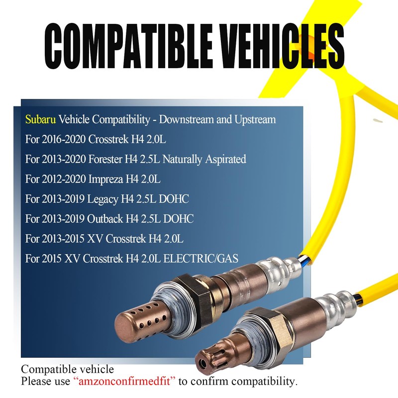 MTKHMN Upstream & Downstream Oxygen O2 Sensor Compatible with 2016-2020