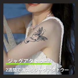 YFFSFDC Jagua Tattoo Stickers, 3 Sets Waterproof Korean Henna Tattoo Butterfly Flower Heart (Butterfly Flower A)