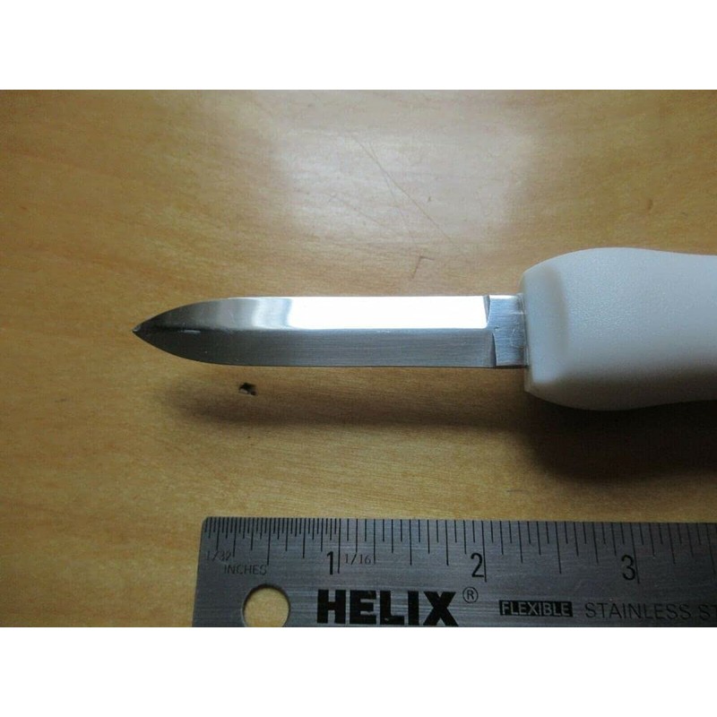 Oyster Knife Composite Grip Stainless Shucker Shucking Shellfish Clams Mussels
