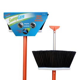 Broom, As Seen On Shark Tank. for Indoor and Outdoor Use Retractable Handle with Scrapper Making Sweeping Easy