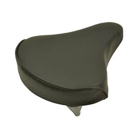 F & R ABSOLUTE GENUINE VINYL BEACH CRUISER LARGE SADDLE BICYCLE SEAT 209 IN BLACK.