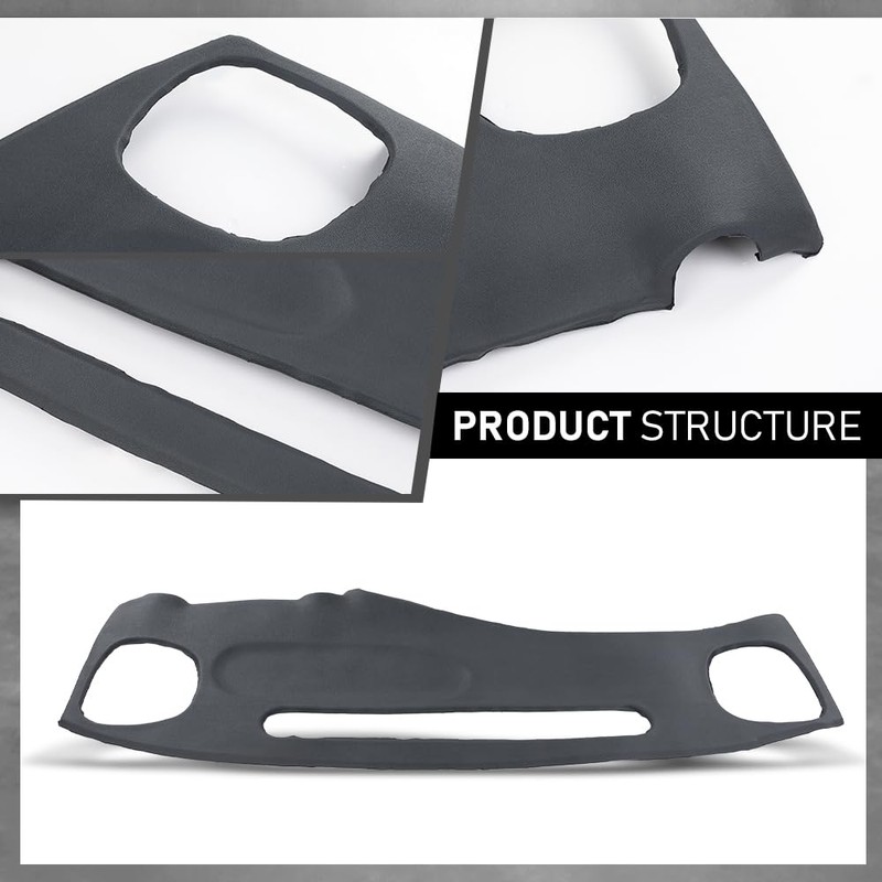 LQI TPE Dash Cover Dashboard Gray Compatible with Chevy S10