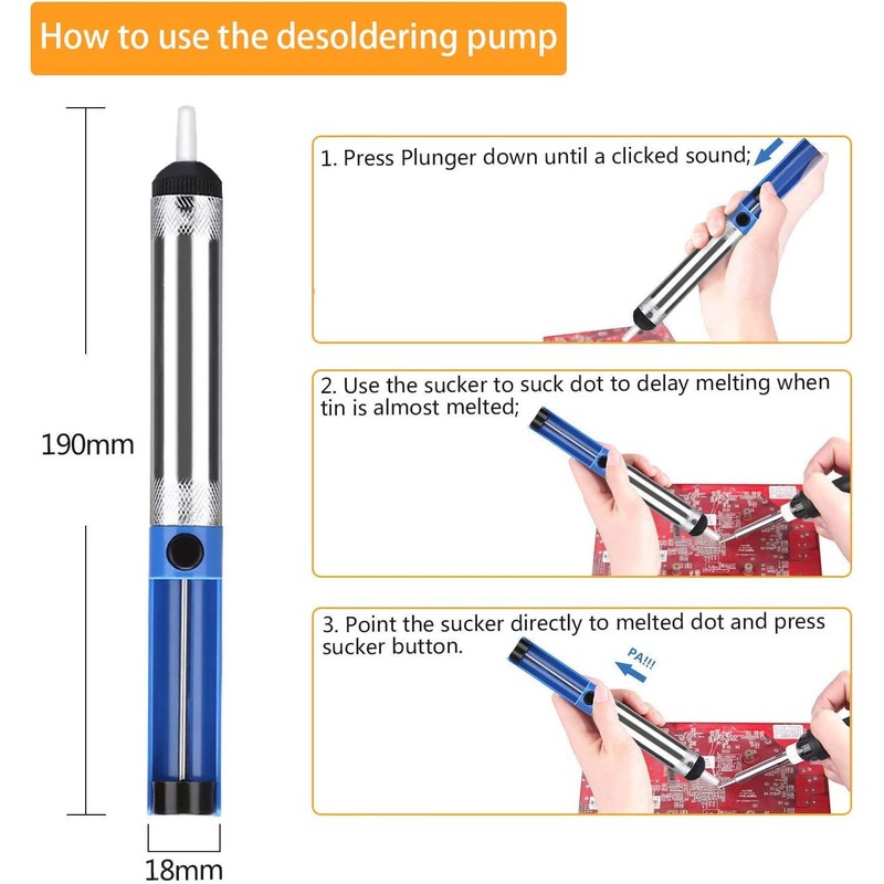 Yunking Soldering Iron Kit 15 In 1, 60W 220V Adjustable