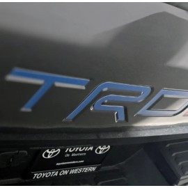 Advanced Trims BLUE TAILGATE Letters for Toyota Tundra TRD Pro 2022 23 2024 2025 NOT VINYL