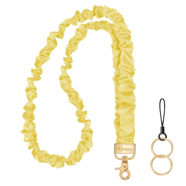 Hovmwey Stretchy Scrunchie Lanyard ID Badge for Women, Cute Long
