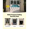 Single Folding Security Door Lockable Scissor Gate 360 Degrees Swivel