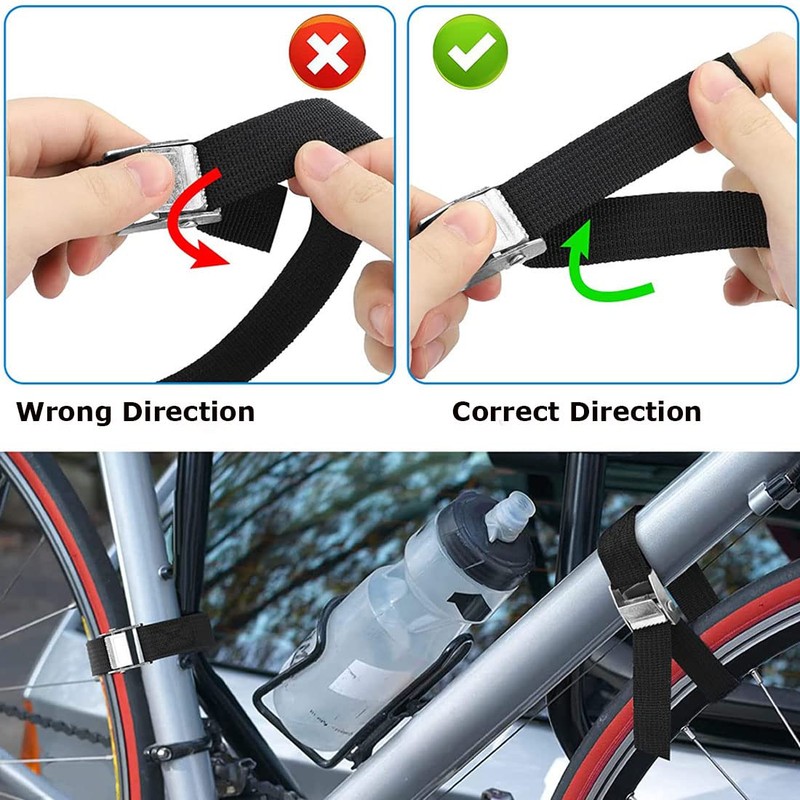 TuTuYa Short Tie Down Straps, 6PK 1.3Ft x 0.98In (40x2.5cm)