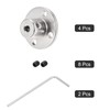 sourcing map Flange Coupling Connectors Shaft Axis Fittings 3 mm