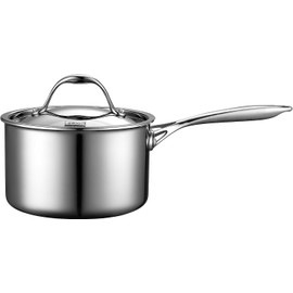 Cooks Standard 3-Quart Multi-Ply Clad Stainless Steel Saucepan with Lid