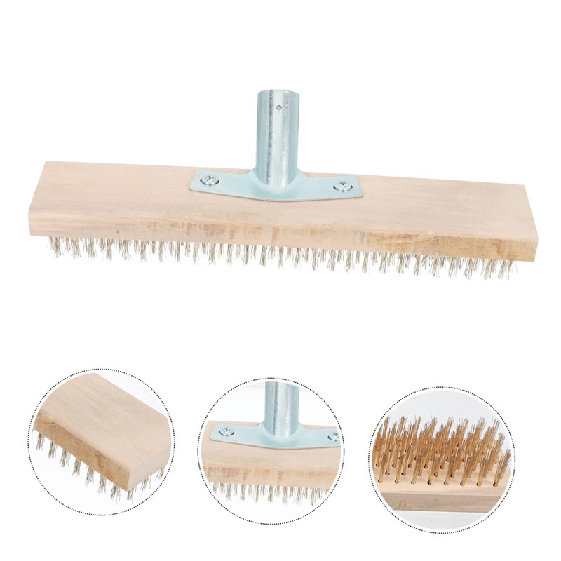 COLLBATH Garden Steel Wire Brush No Handle 2.5cm High Bristles