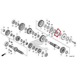 HONDA TRANSMISSION COUNTERSHAFT COLLAR D-RING O-RING SEAL CRF250R CRF250X CR125R