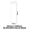 celloexpress Bookmark - 65mm x 220mm + 30mm Flap -