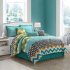 Startford Park Collection Bedroom Comforter Set, 7 Piece Set, Blue,