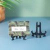Tincogo 3" Black 12pcs/set Plastic Easels Plate Display Stands Picture