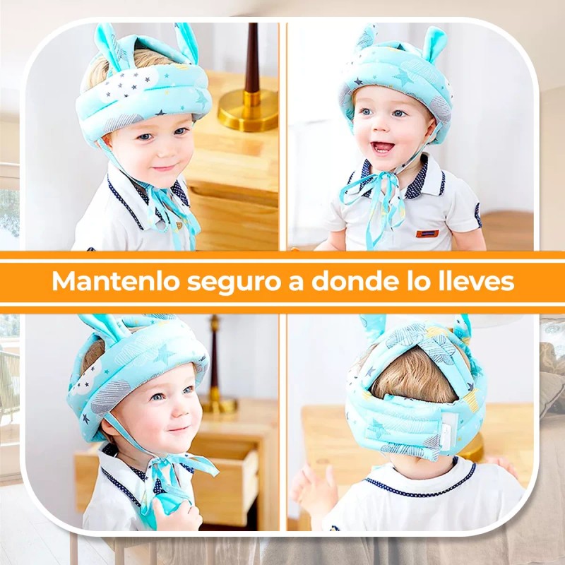 Hola Bebé Casco Antigolpes Para Bebé Y Par De Rodilleras