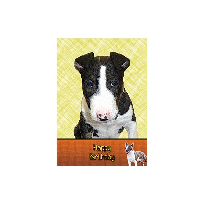 English Bull Terrier Birthday Card