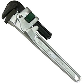 HIT ALP300G Green Aluminum Pipe Wrench for Coated Tubes, Wide Teeth Type (G Type), 11.8 inches (300 mm)