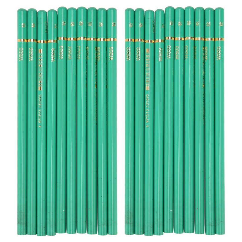 20pcs Charcoal Pencils Drawing Set Professional Unbreakable Safe Sketching Pencils