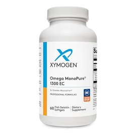 NoonBrew- XYMOGEN Omega MonoPure 1300 EC Aceite de Pescado con 3X Mayor Absorción DHA EPA Suplemento Omega 3 para                                     