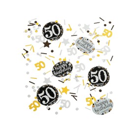 50th Sparkling Celebration Confetti for Birthday - Party Supplies