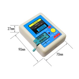 Transistor Meter LCR-T7 Multi-Function Capacitance Resistance Tester Full Color Display Transistor Meter for Diode Triode Capacitor Resistor Transistor LCR NPN PNP MOSFET