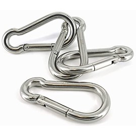Lifesport Gear Heavy Duty Carabiner Clips 4 Inch, 316 Stainless Steel Spring Snap Hooks for Gym, Camping, Hiking Equipment, Outdoor Activities, M10 Carabiner Clip Set of 2