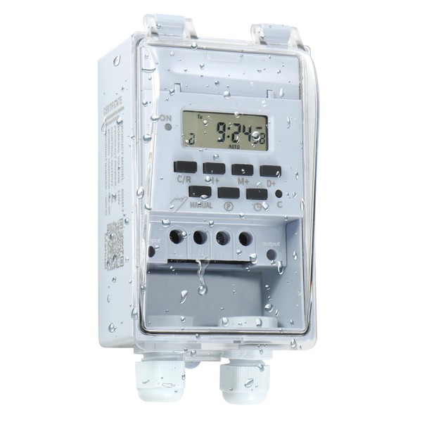 Goldlife Waterproof Programmable Timer Switch for Outdoor Indoor, Heavy Duty