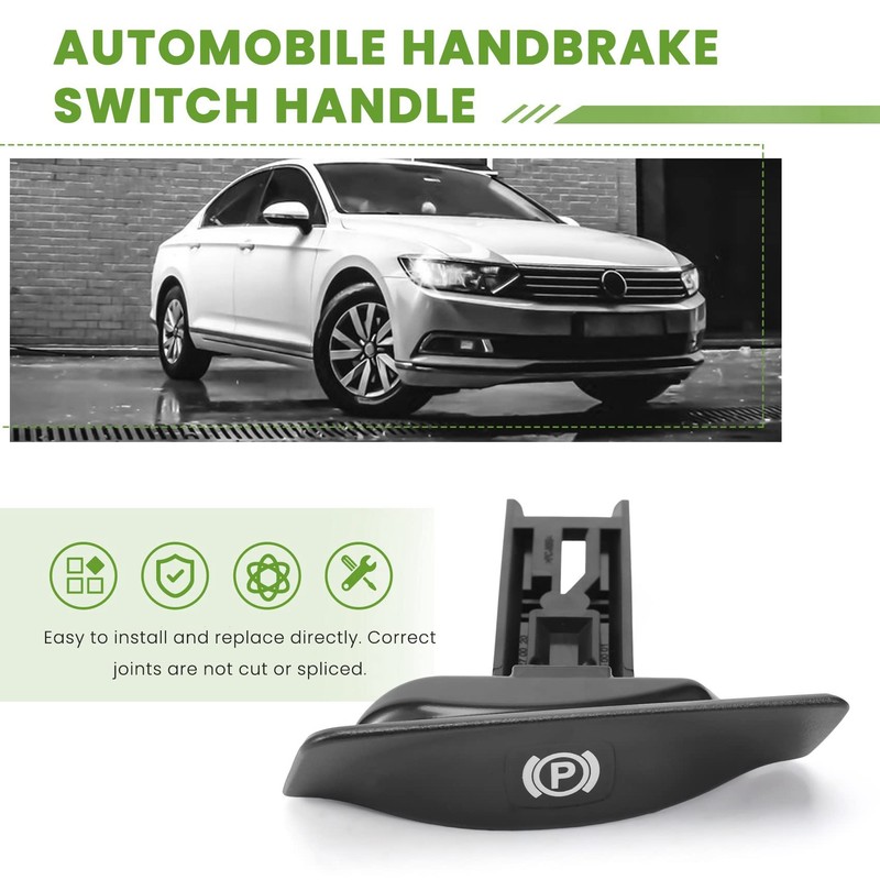 Boerunid Car Handbrake Switch Parking Brake Lever Release Handle for