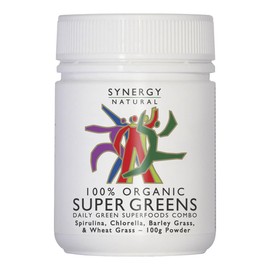 Synergy Natural 100% Organic Super Greens, 100g Powder