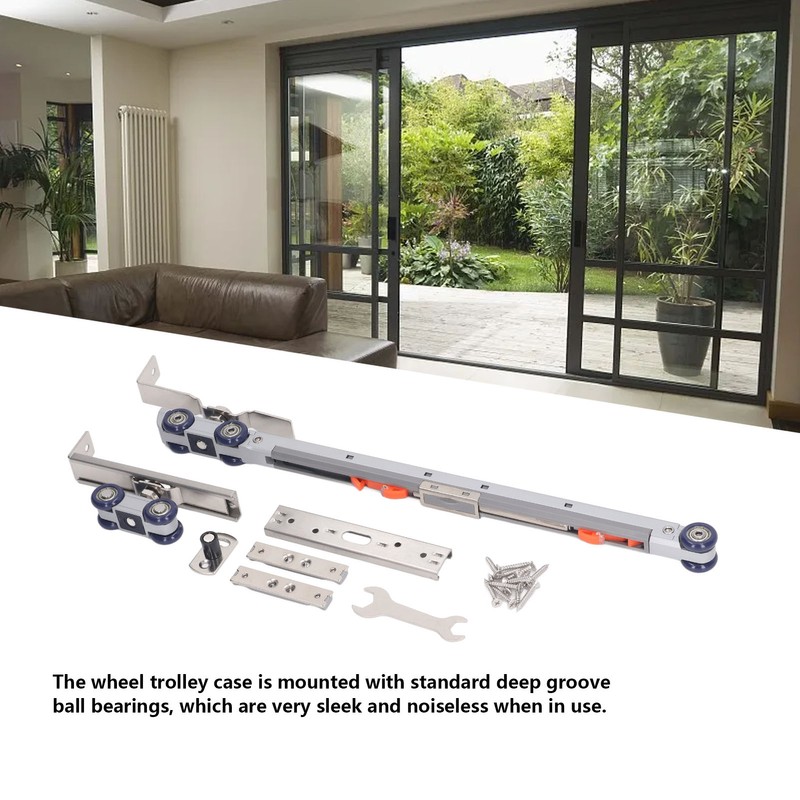 Roller Trolley 4 Wheel Silent Trolley Assembly Roller for Solid