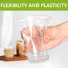 Ezselect 100Pack Smooth Clear Plastic cups 9oz Disposable Crystal Cups