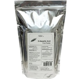 NuSci Pure D-Aspartic Acid (DAA) Powder AJI Quality Standard (1000 Grams (2.2 lb))