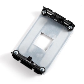 Backplate for AMD AM4, 3.54x2.13in Motherboard Mounting Holes Durable CPU Heatsink Bracket Fan Cooler Low Profile Board Plate Accessories Parts Compatible with AM4 Socket PC Computer