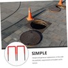 FUNOMOCYA 2pcs Plastic Ladder Steps for Water Wells Sewage Applications