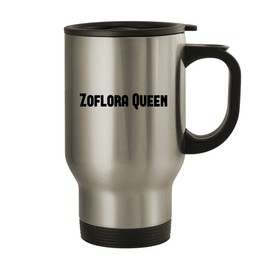 Zoflora Queen - 14oz Stainless Steel Travel Mug, Silver