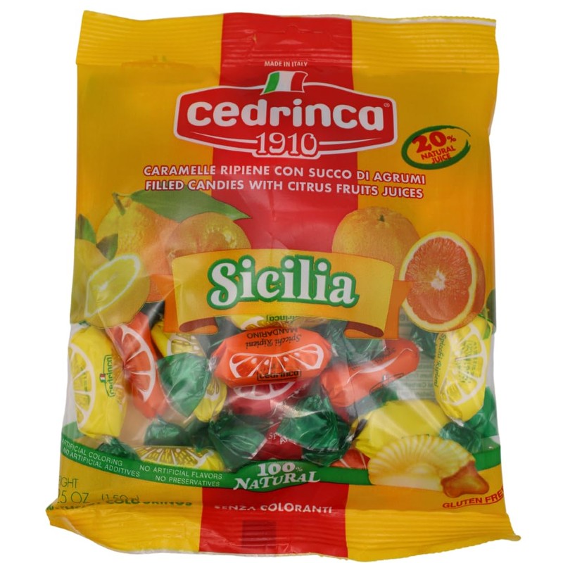 Cedrinca Sicilia Hard Candies - 150g - Pack of 2