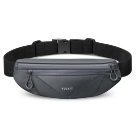 VULKIT Waist Fanny Pack Running Belt for Women Men Waterproof Bum Bag with Adjustable Buckle Elastic Strap for Under 7'' Phones Hiking Walking Gift Travel Outdoors