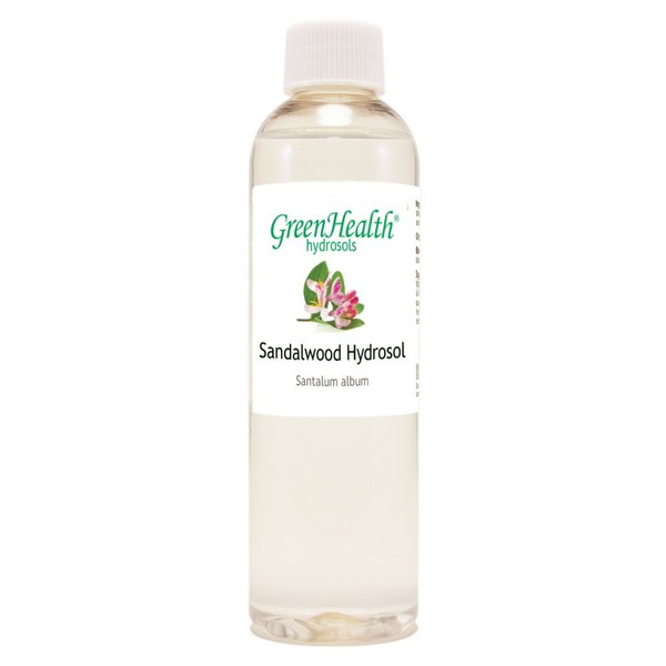 Sandalwood Hydrosol (Floral Water) - 4 fl oz Plastic Bottle w/ Cap - 100% Pure