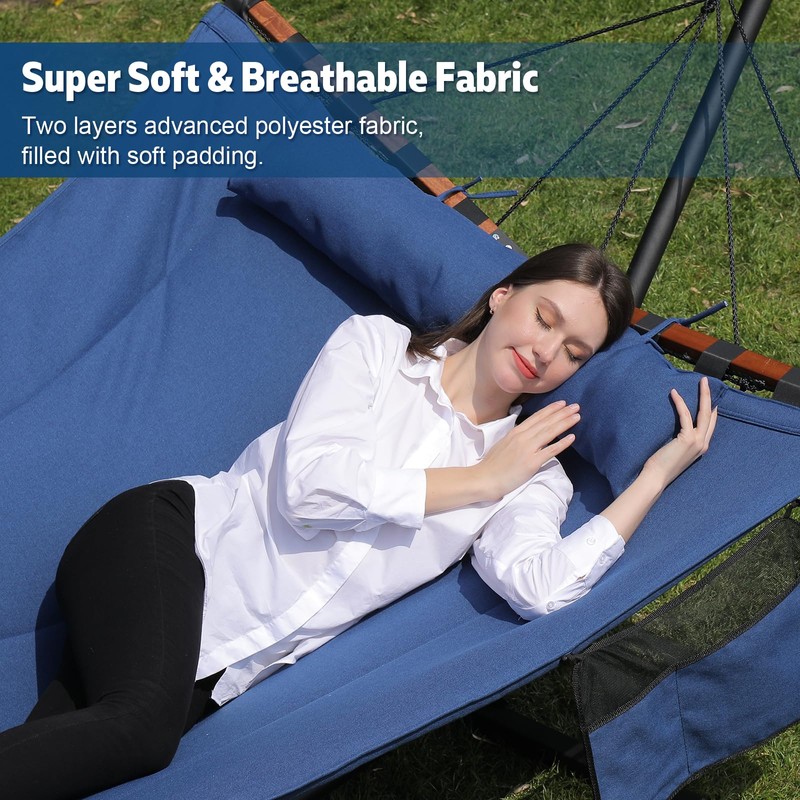 TegerDeger 12FT 2 Person Hammock Large Hammock 450LB Capacity with