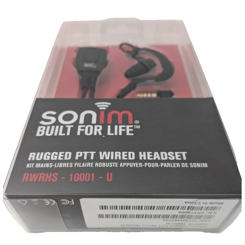 Sonim NEW Sonim Rugged PTT Wired Headset | RWRHS-10001-U |