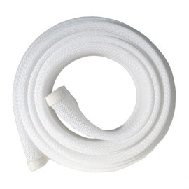 Fisual Cable Management Sleeve Zip Up Expandable Cable Tidy White 1m